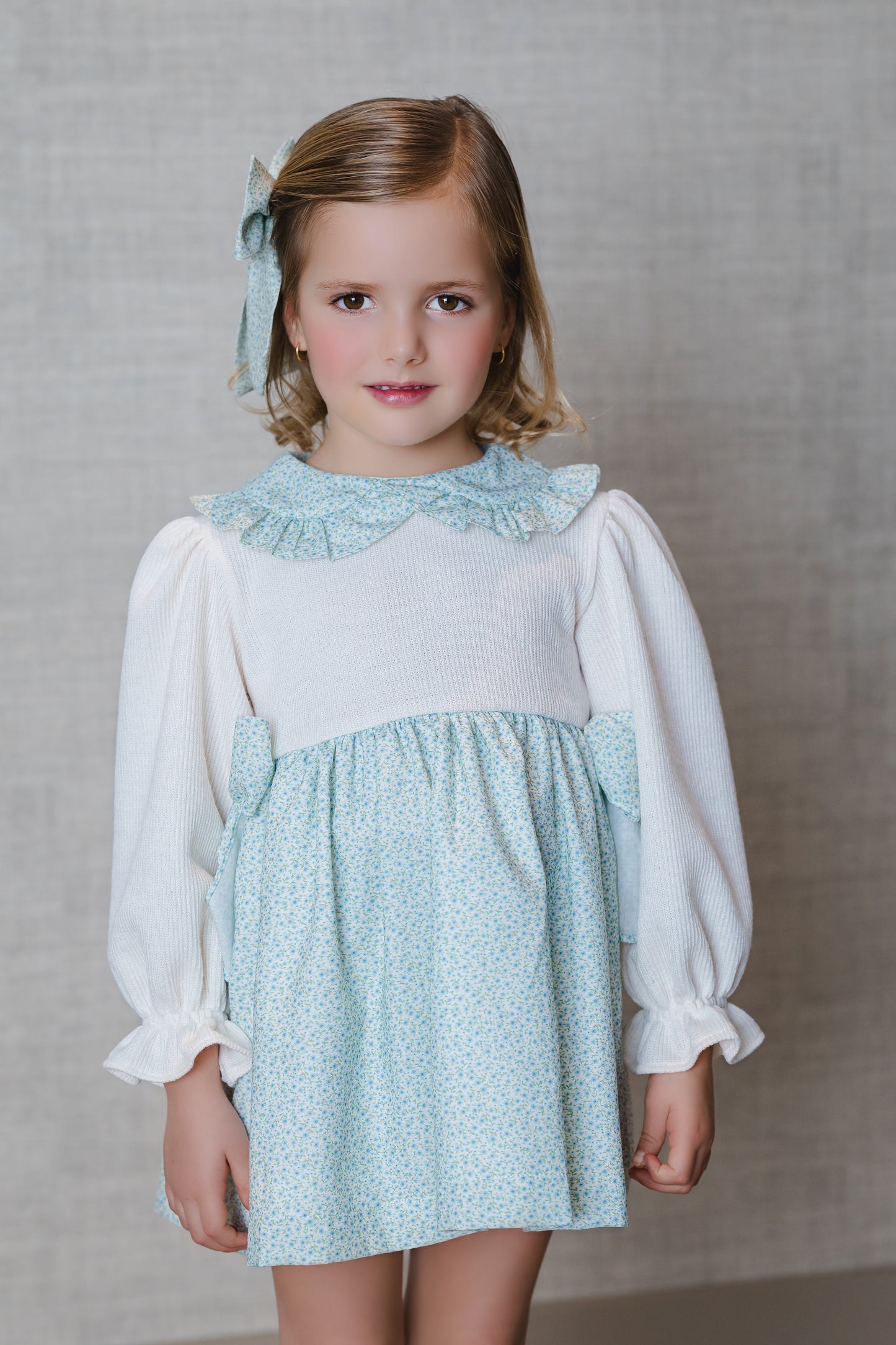 Winter Bloom Blue Dress