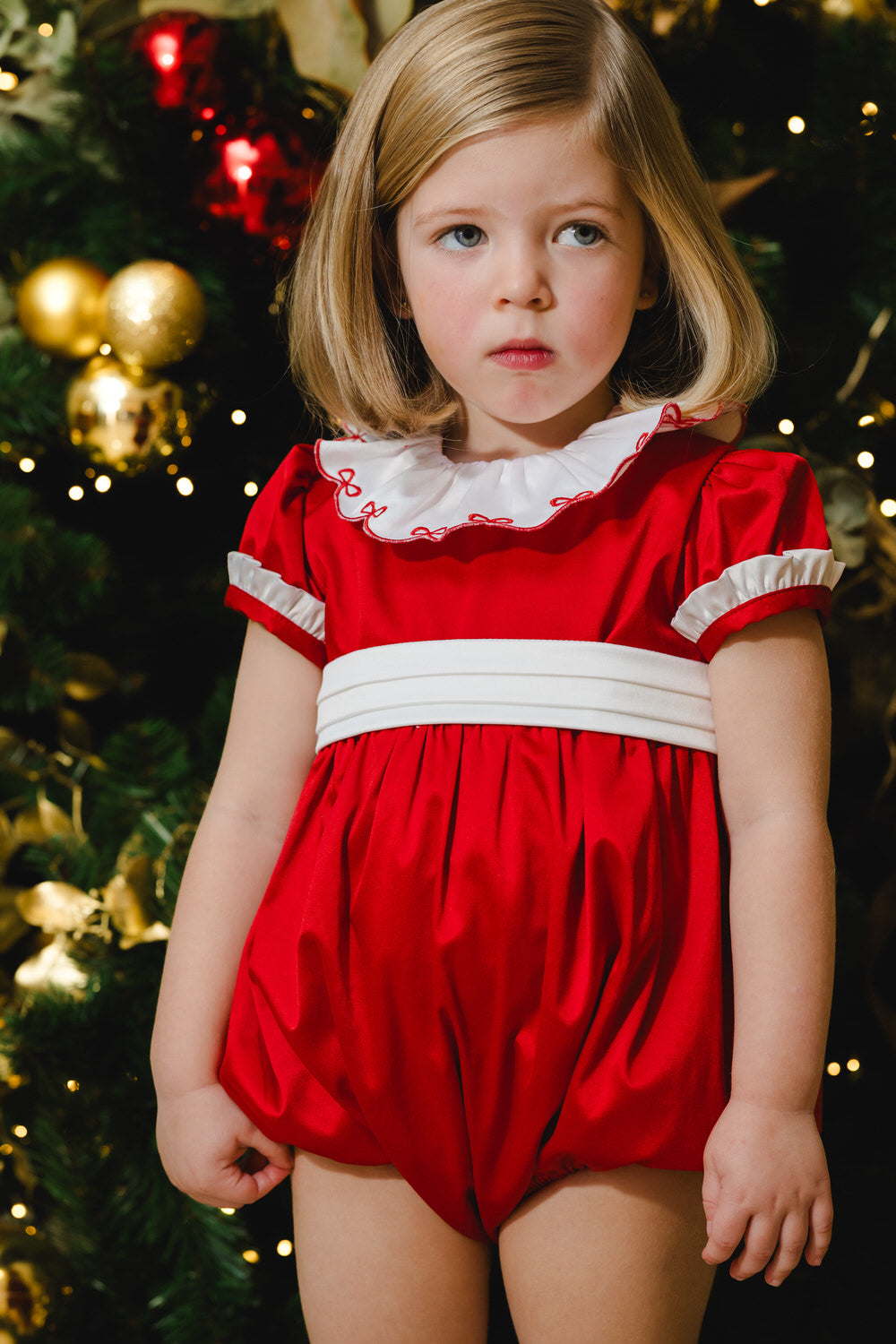 Santa Baby Velvet Romper