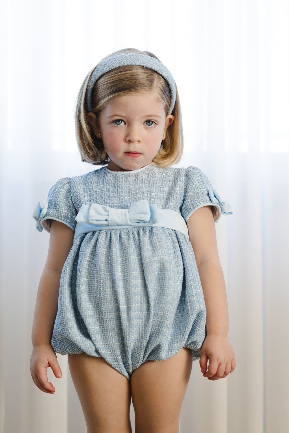 Blue Christmas Romper