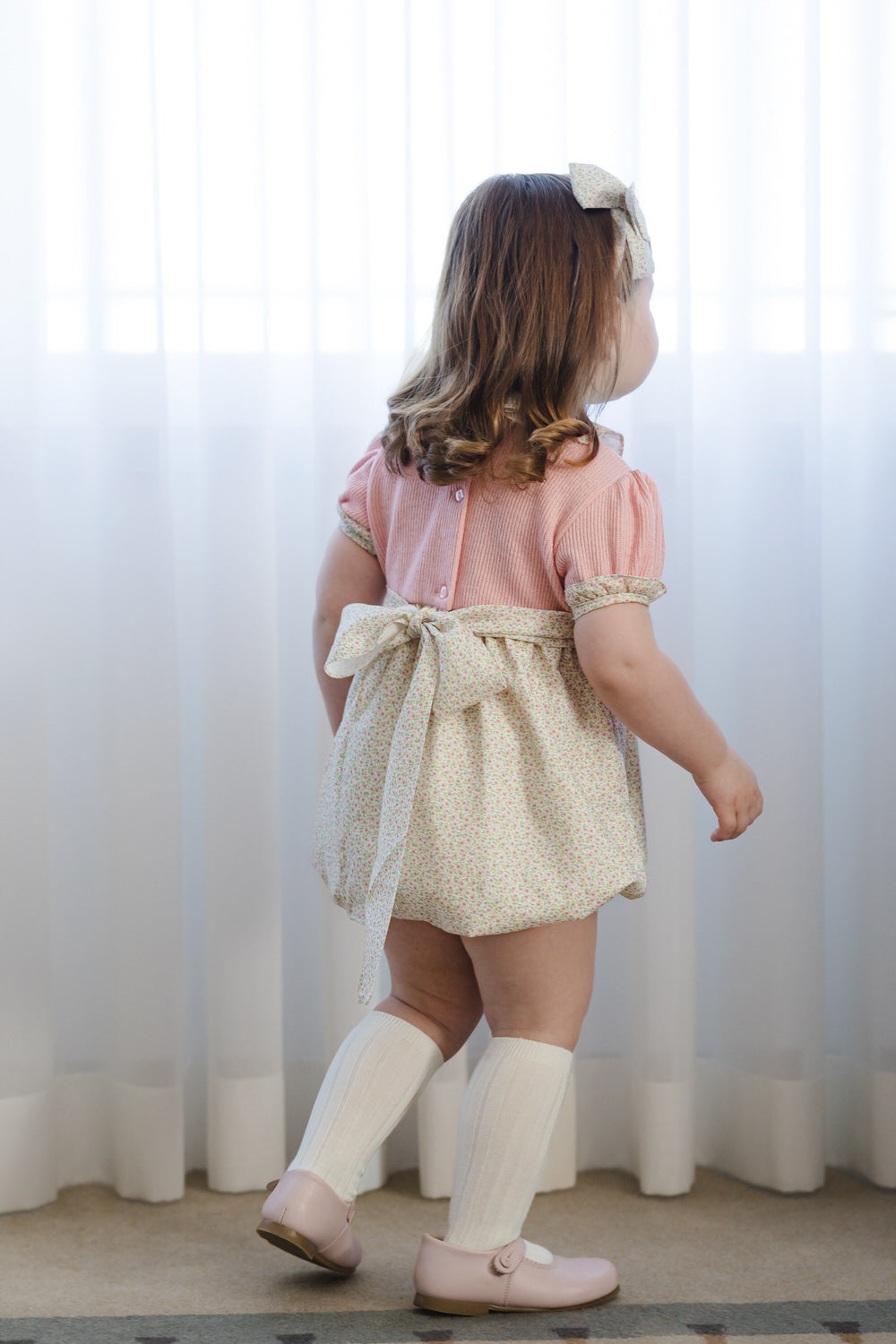 Winter Bloom Pink Romper