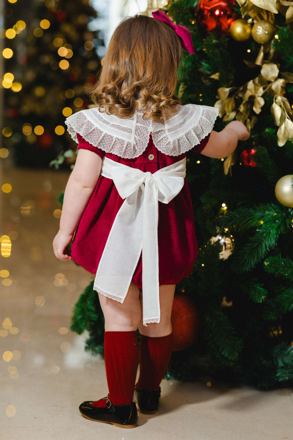 Aubergine Velvet Romper