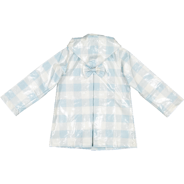 Blue Gingham Raincoat