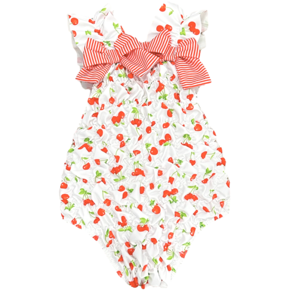 Classic Cherries Frilled Swimsuit
