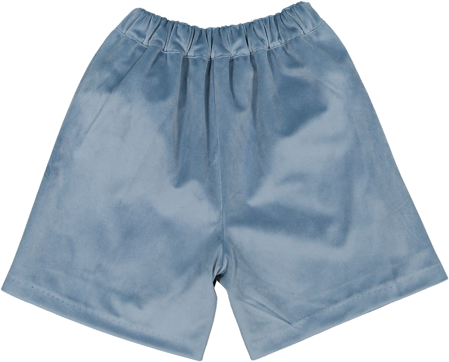 Dusty Blue Velvet Shorts