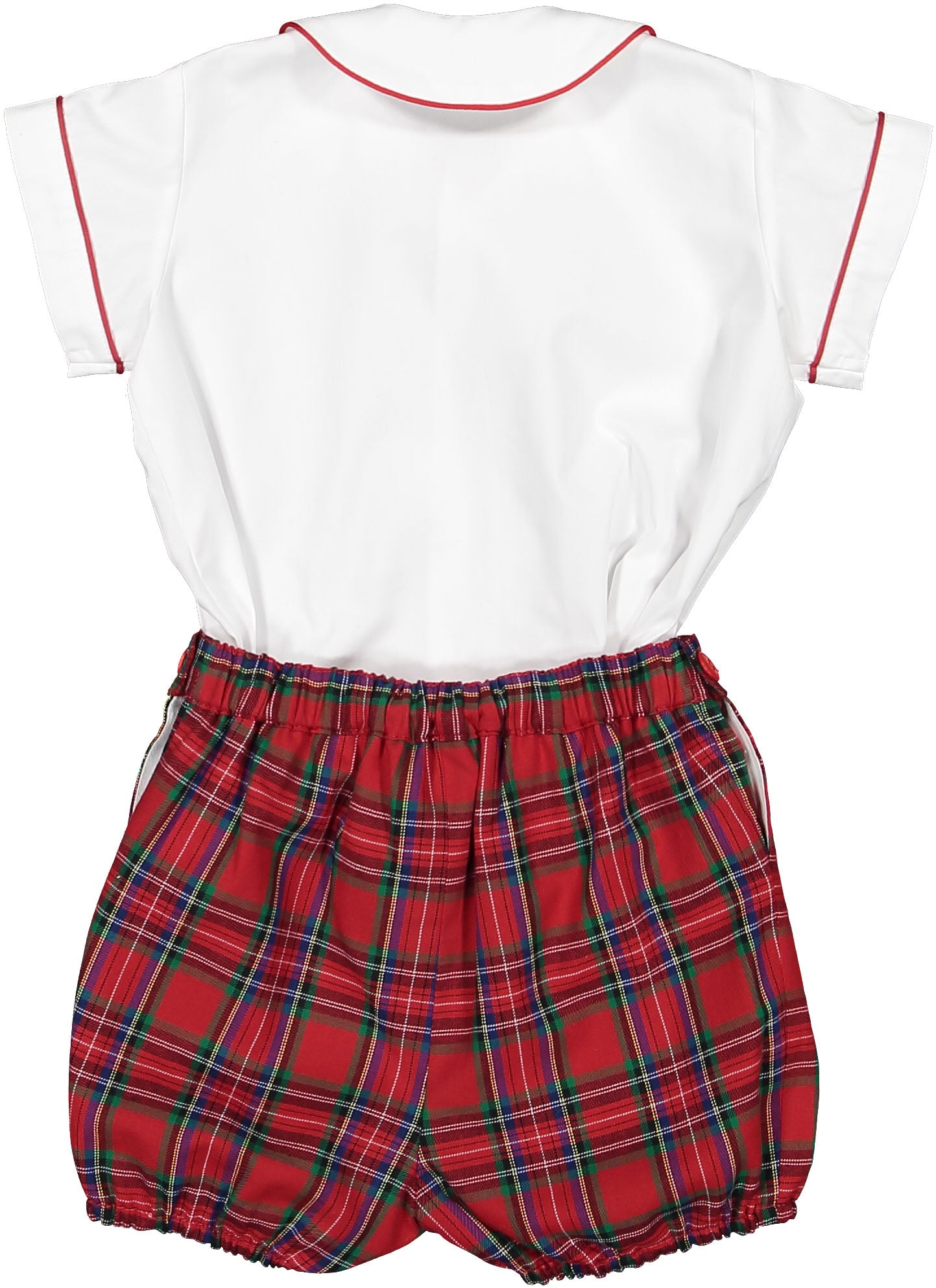 Red Tartan Baby Set
