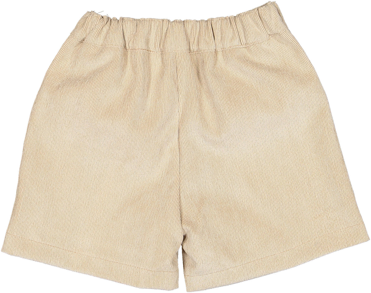 Cream Corduroy Boy Shorts