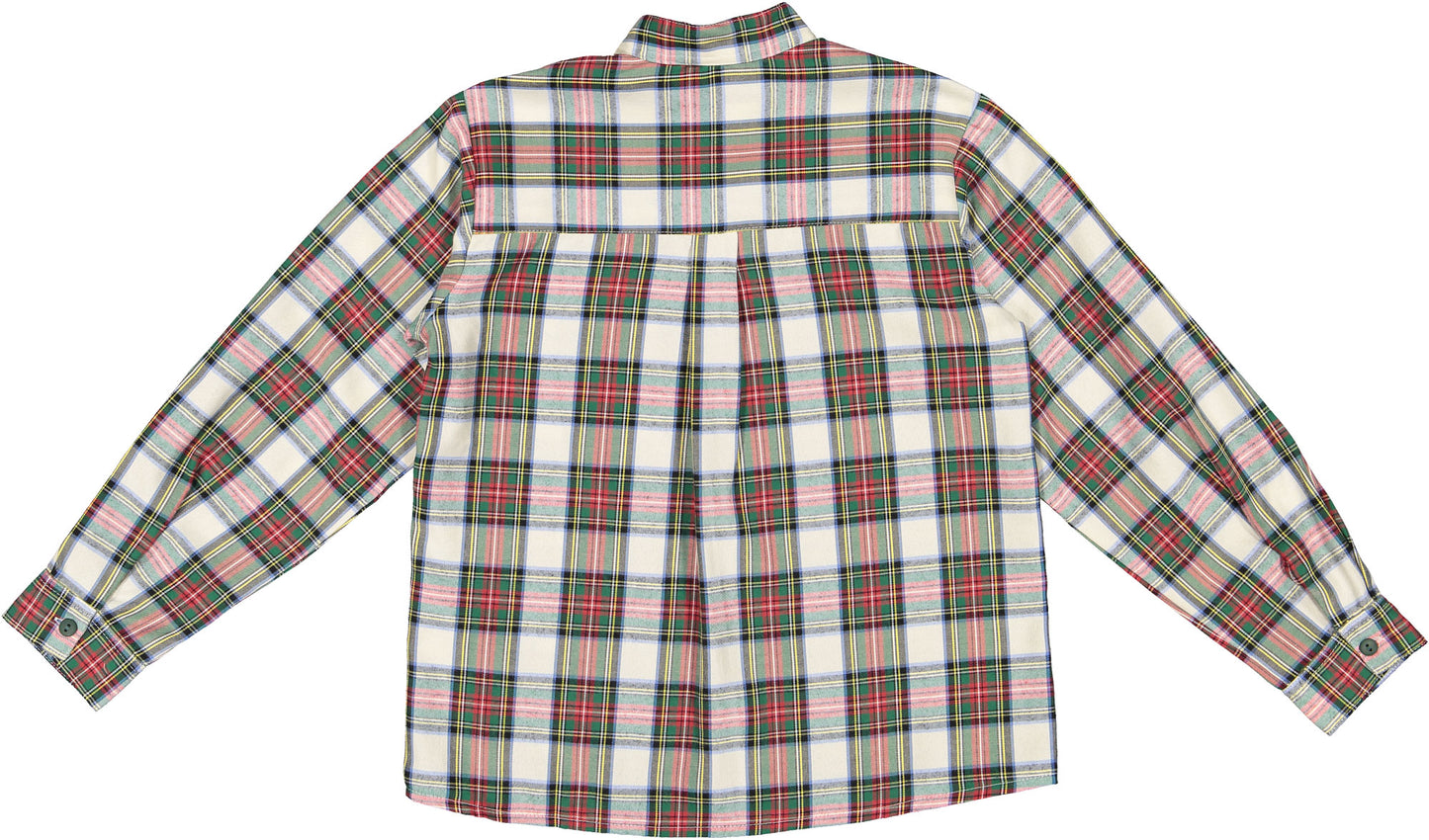Emerald Green Tartan Boy Shirt