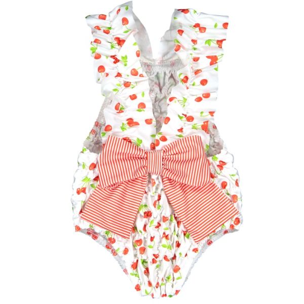 Classic Cherries Frilled Swimsuit