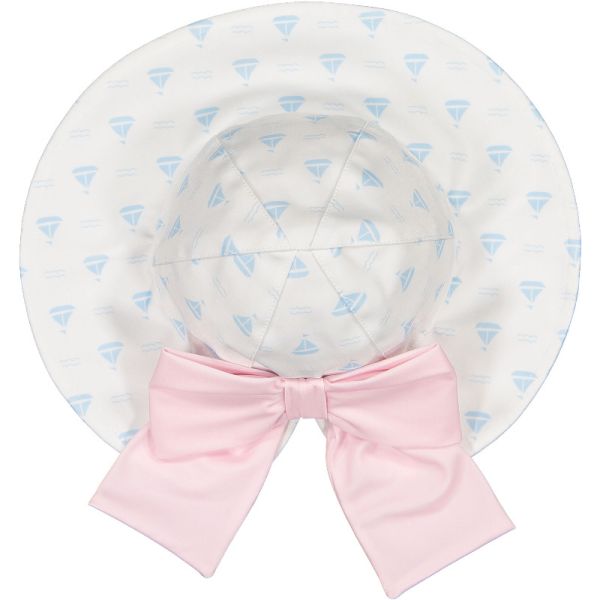 Blue Sailboats Lycra Sunny Hat