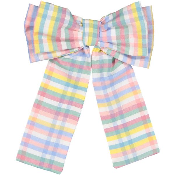 Rainbow Gingham Big Hair Clip