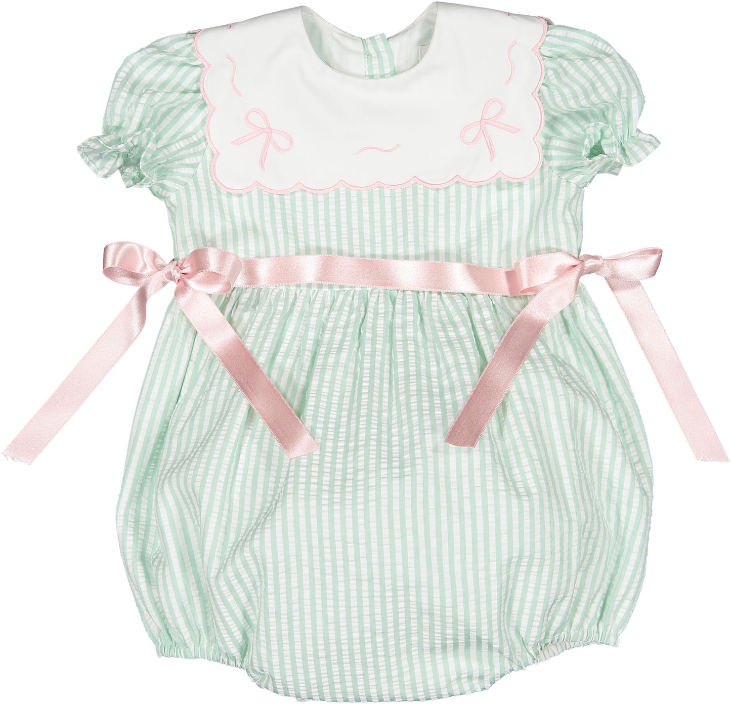 Mint Bows Romper