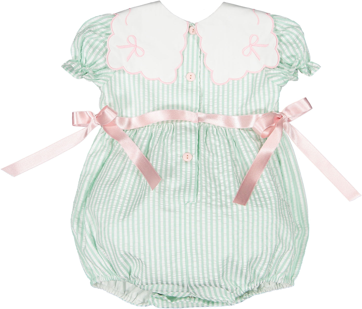 Mint Bows Romper