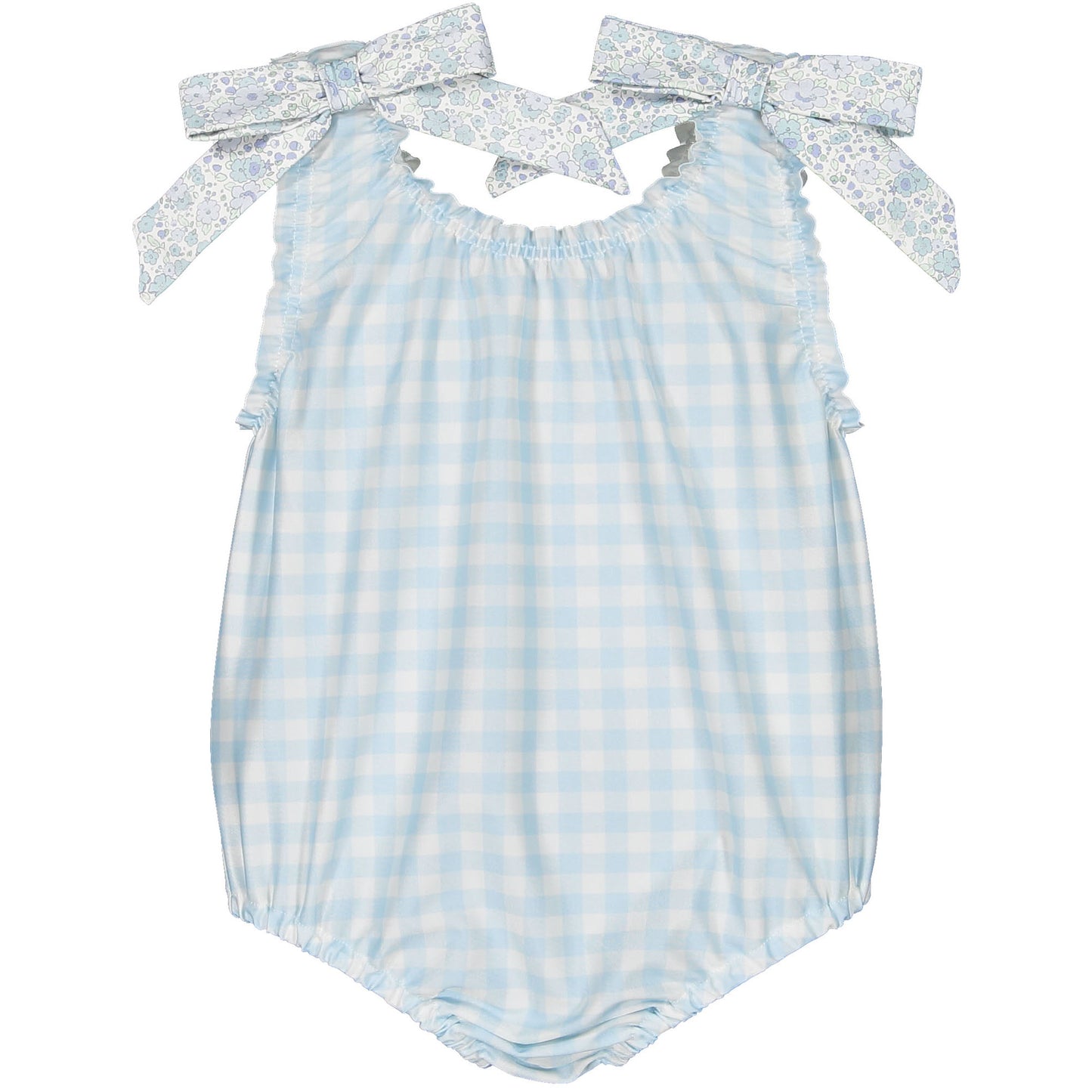 Blue Ditsy Floral Swimsuit 2