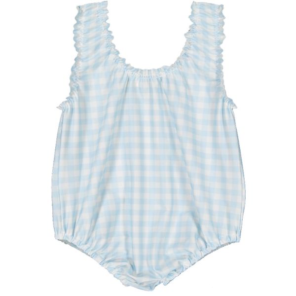 Blue Ditsy Floral Swimsuit 2