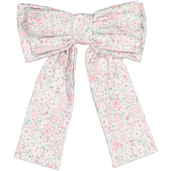 Pink Ditsy Floral Lycra Big Hair Clip