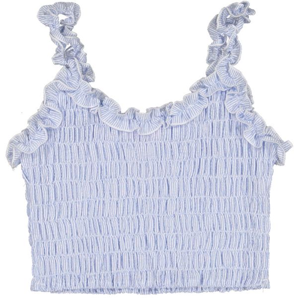 Maryland Blue Seersucker Top