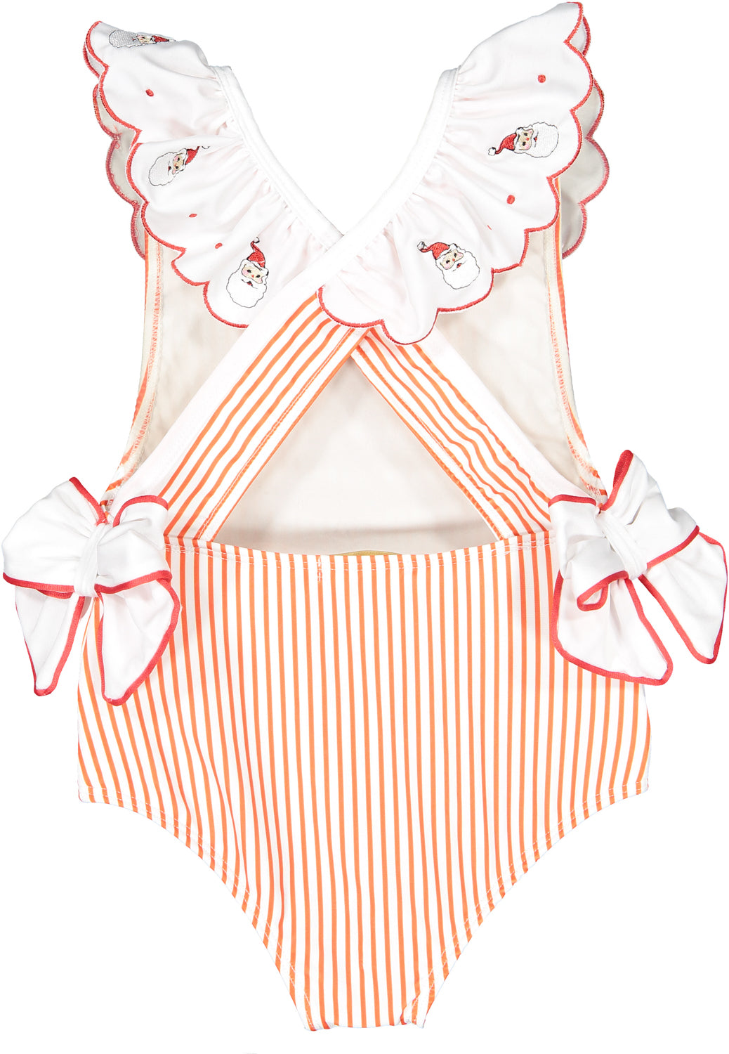 Santa Tell Me Red Stripes Swimsuit