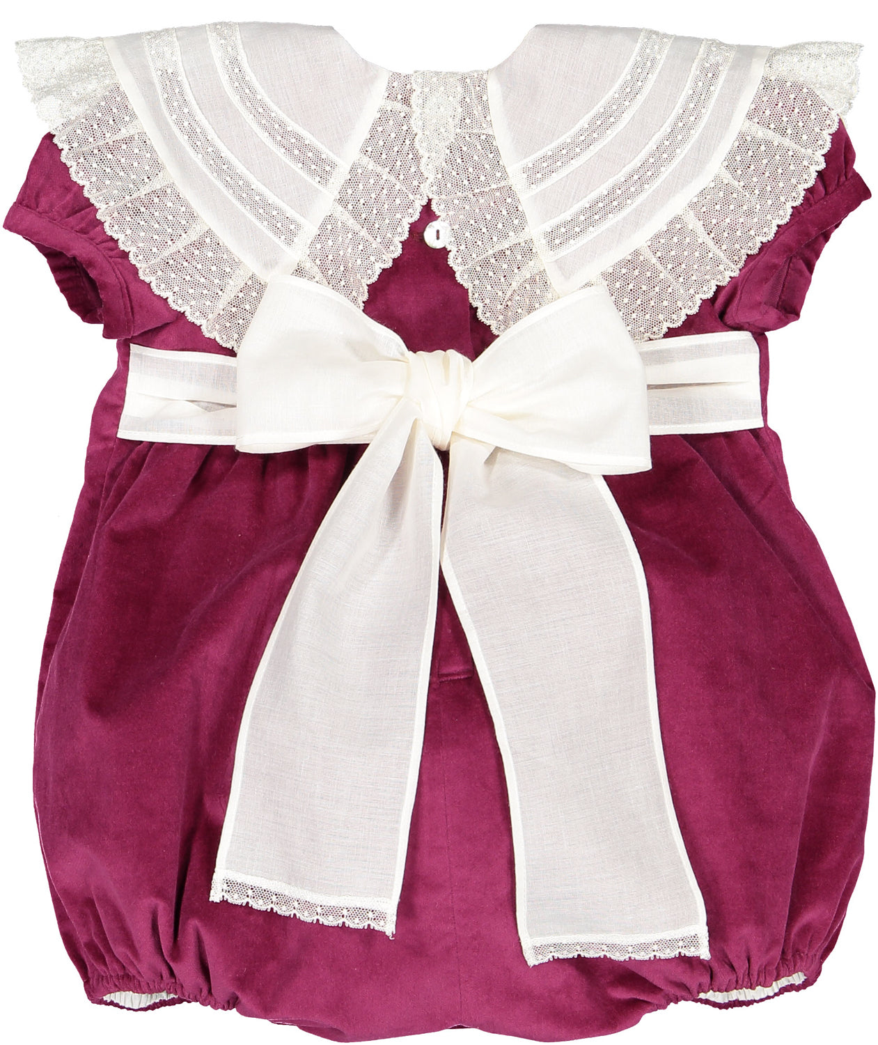 Aubergine Velvet Romper
