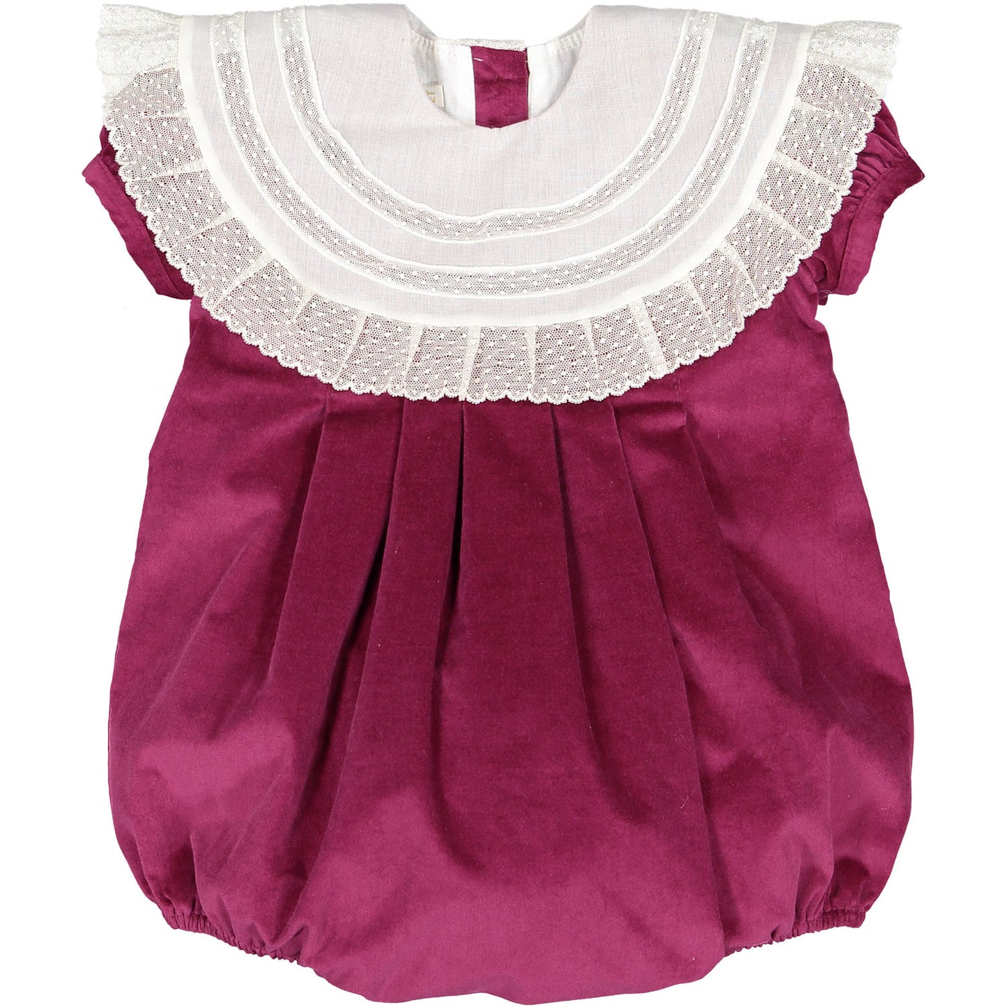 Aubergine Velvet Romper