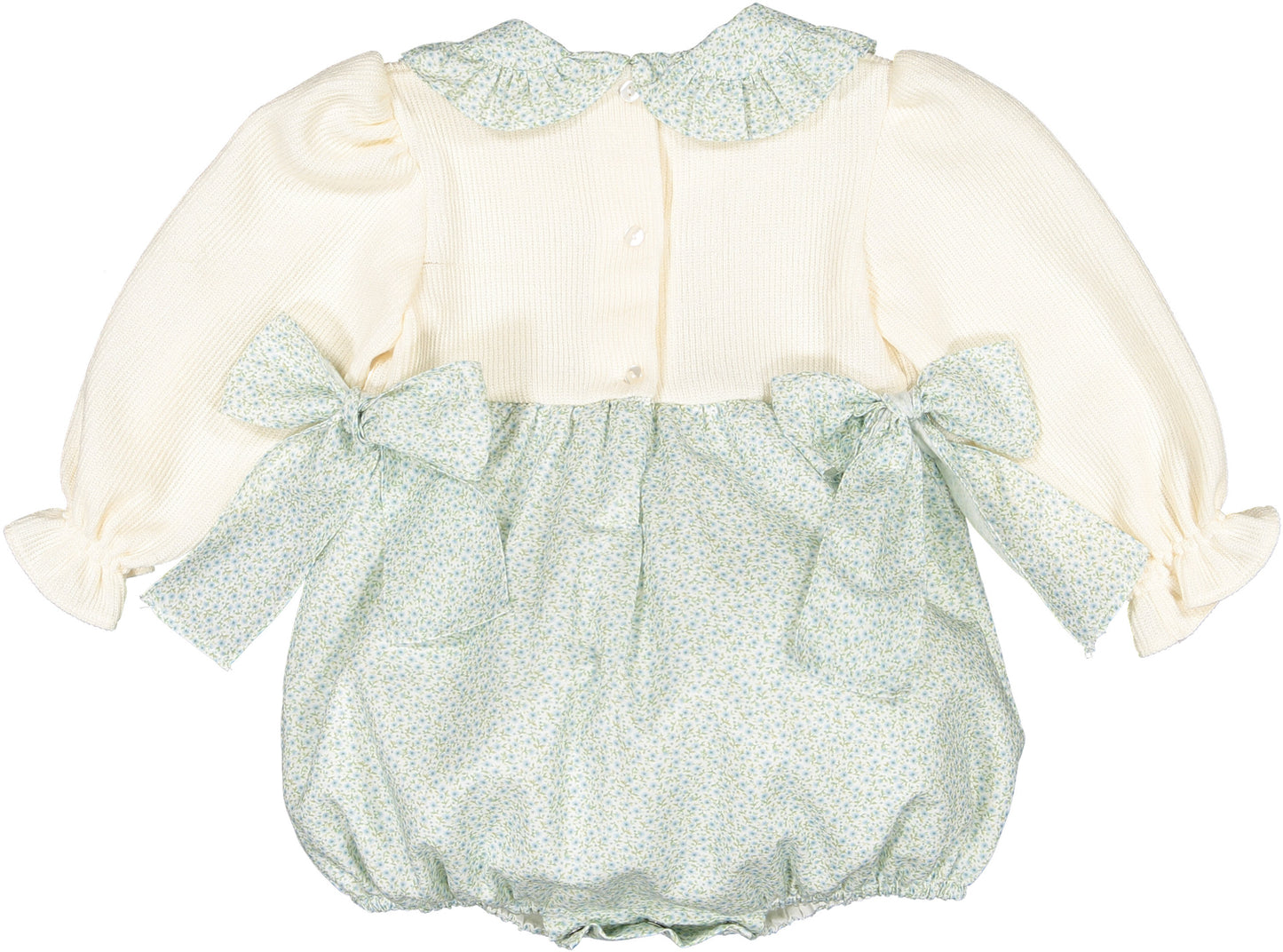 Winter Bloom Blue Romper