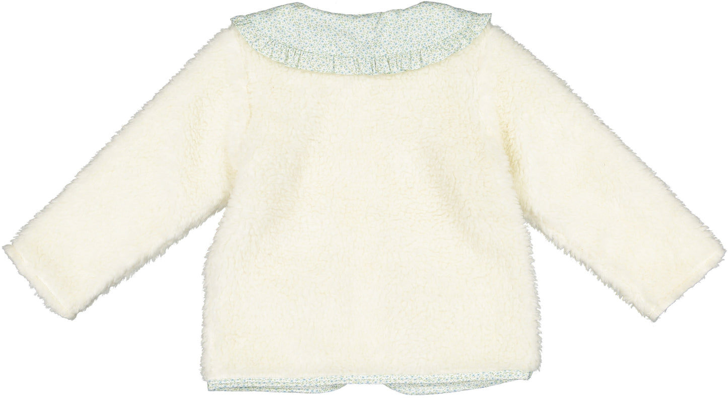 Winter Bloom Blue Fleece