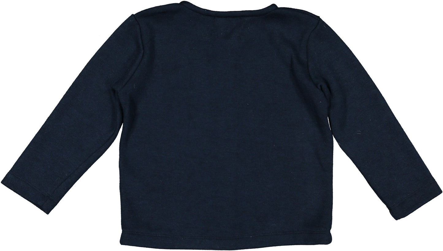 Navy Pocket Bows Cardigan