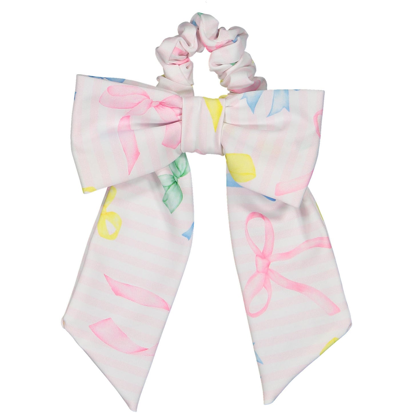 PRE-ORDER Rainbow Bows Lycra Scrunchie