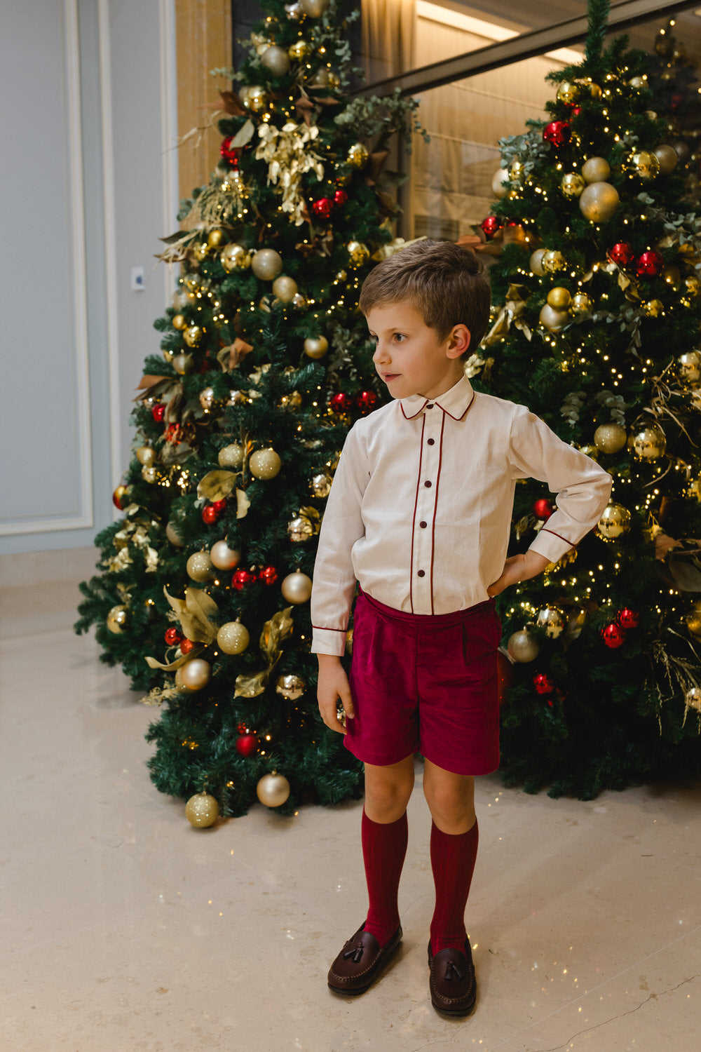 Aubergine Velvet Boy Shorts