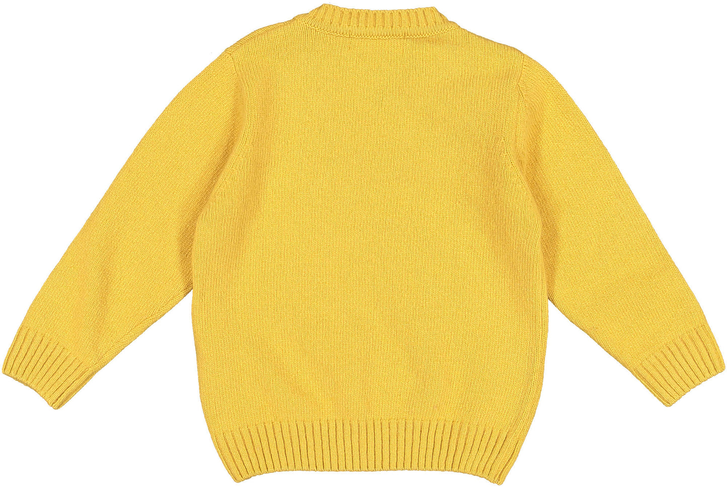 Mustard V-neck Knit Pullover