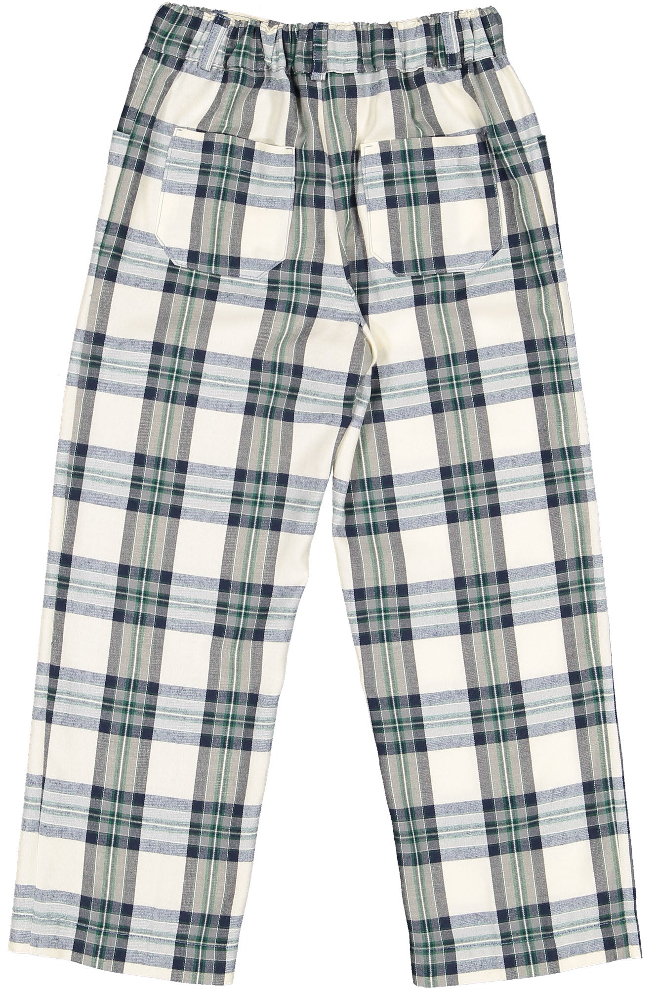 Stone Tartan Trousers