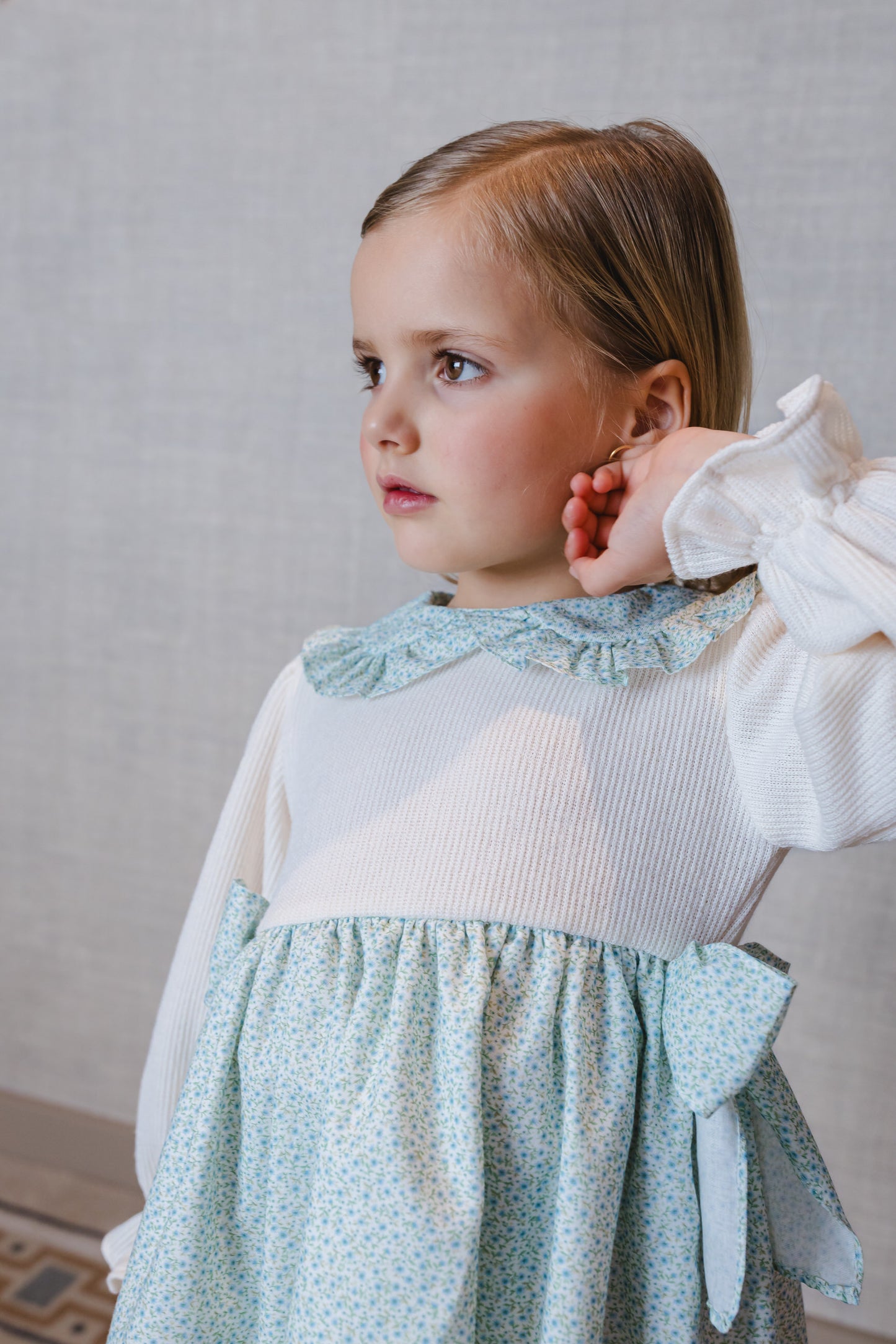 Winter Bloom Blue Dress