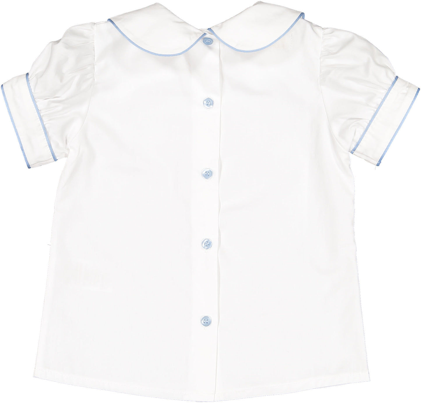 Light Blue Trim Baby Boy Shirt