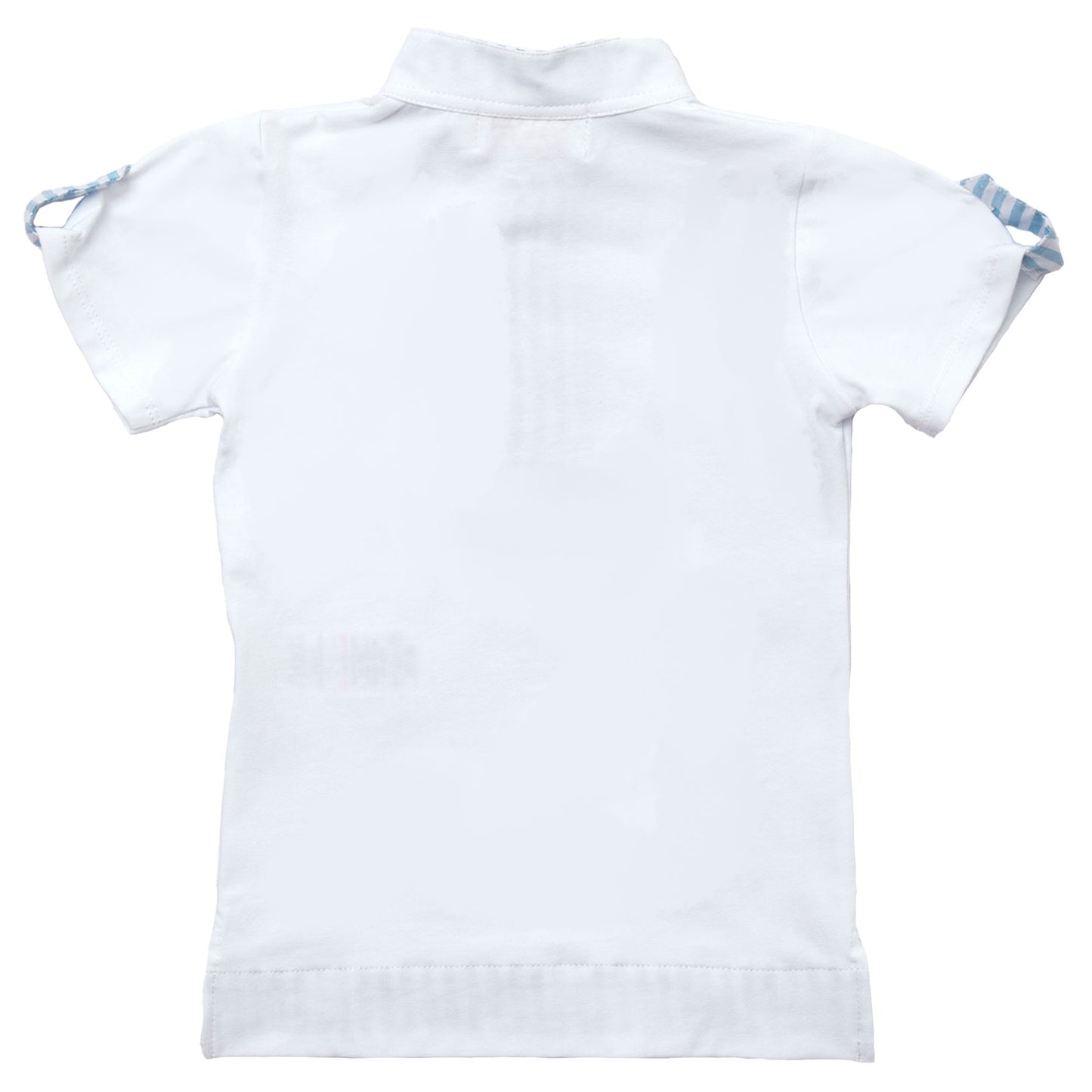 Blue Stripes Logo Boy Polo