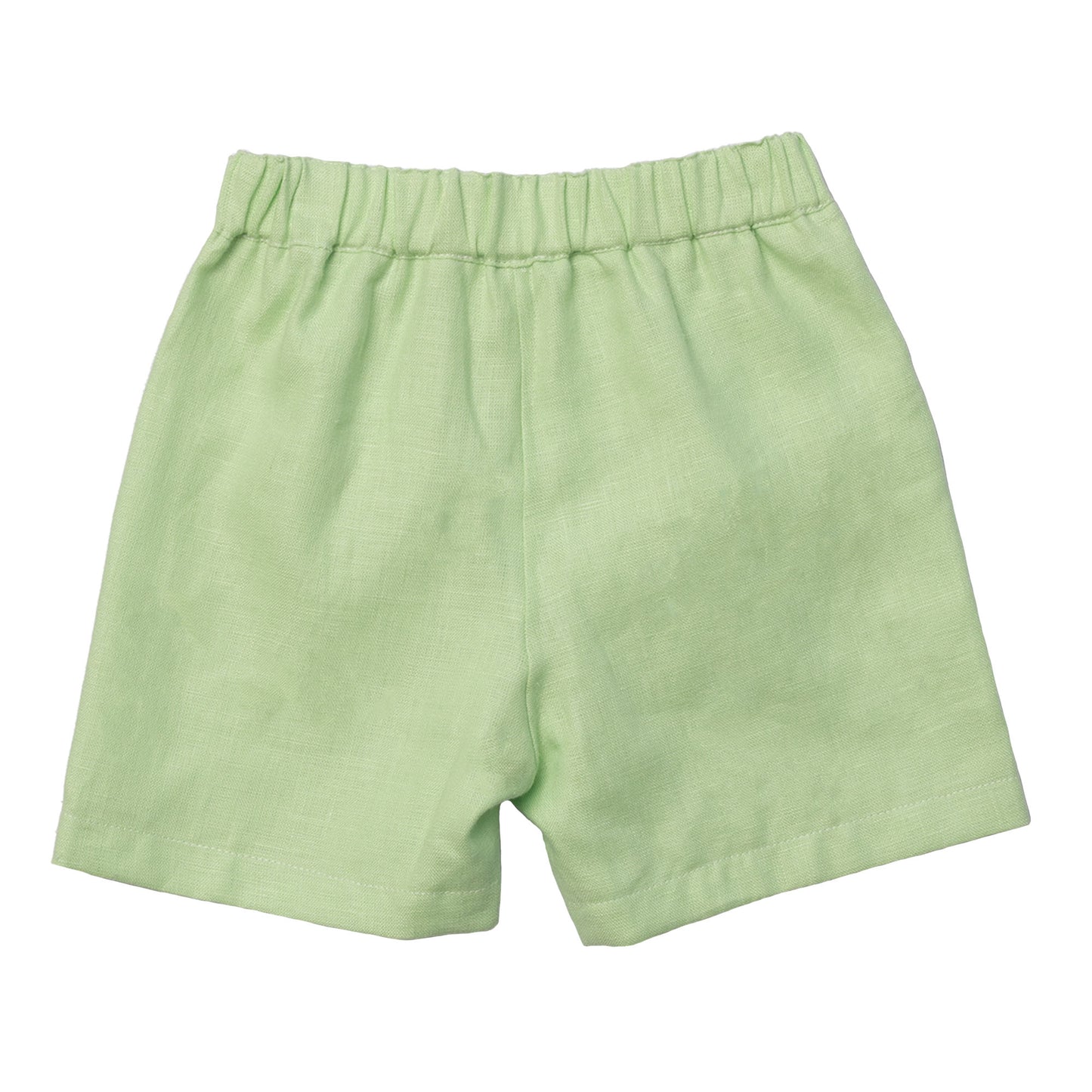 Green Linen Boy Shorts