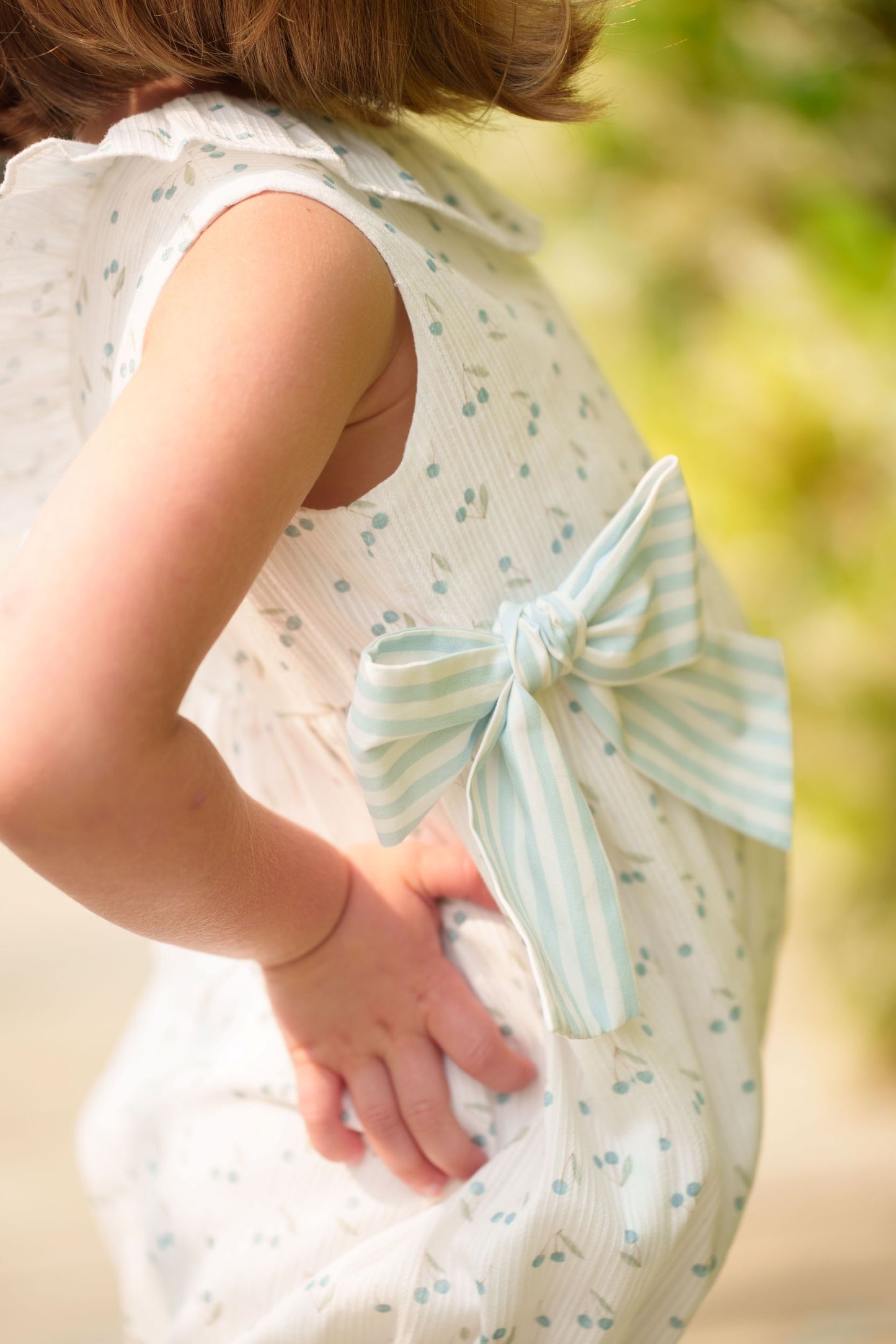 Blue Cherries Romper