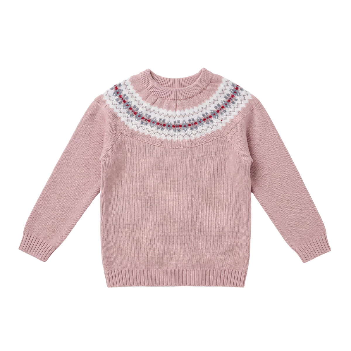 Pink Fair-Isle Sweater