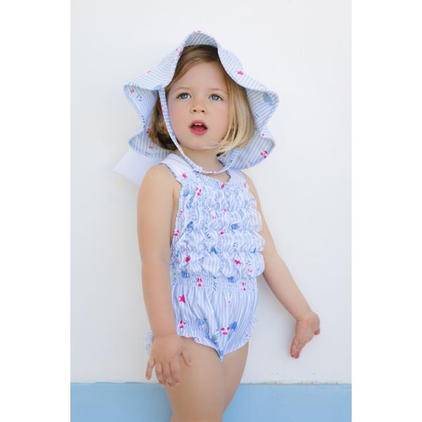 Nautical Lycra Sunny Hat