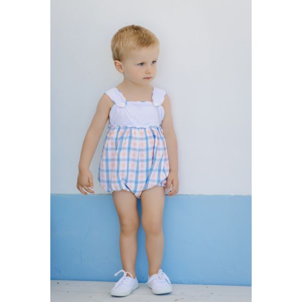 Peonies Boy Romper
