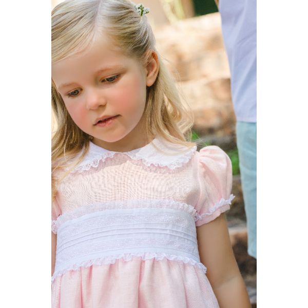 Linen Pink  Classic Dress