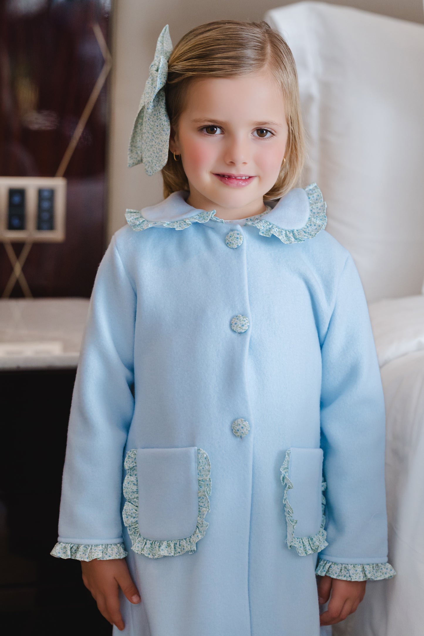 Winter Bloom Blue Robe
