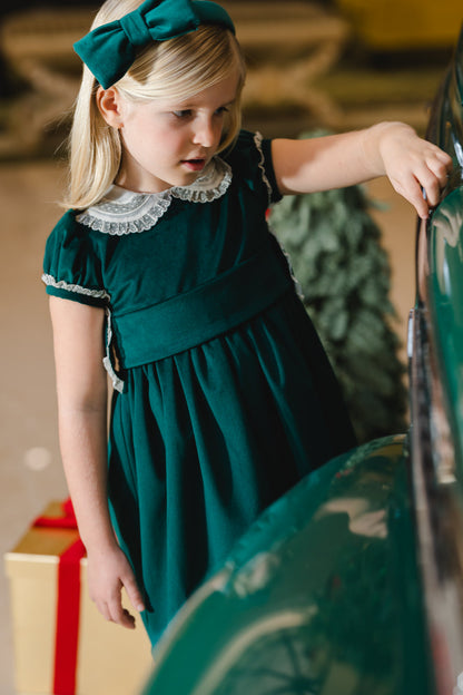 Green Velvet Headband