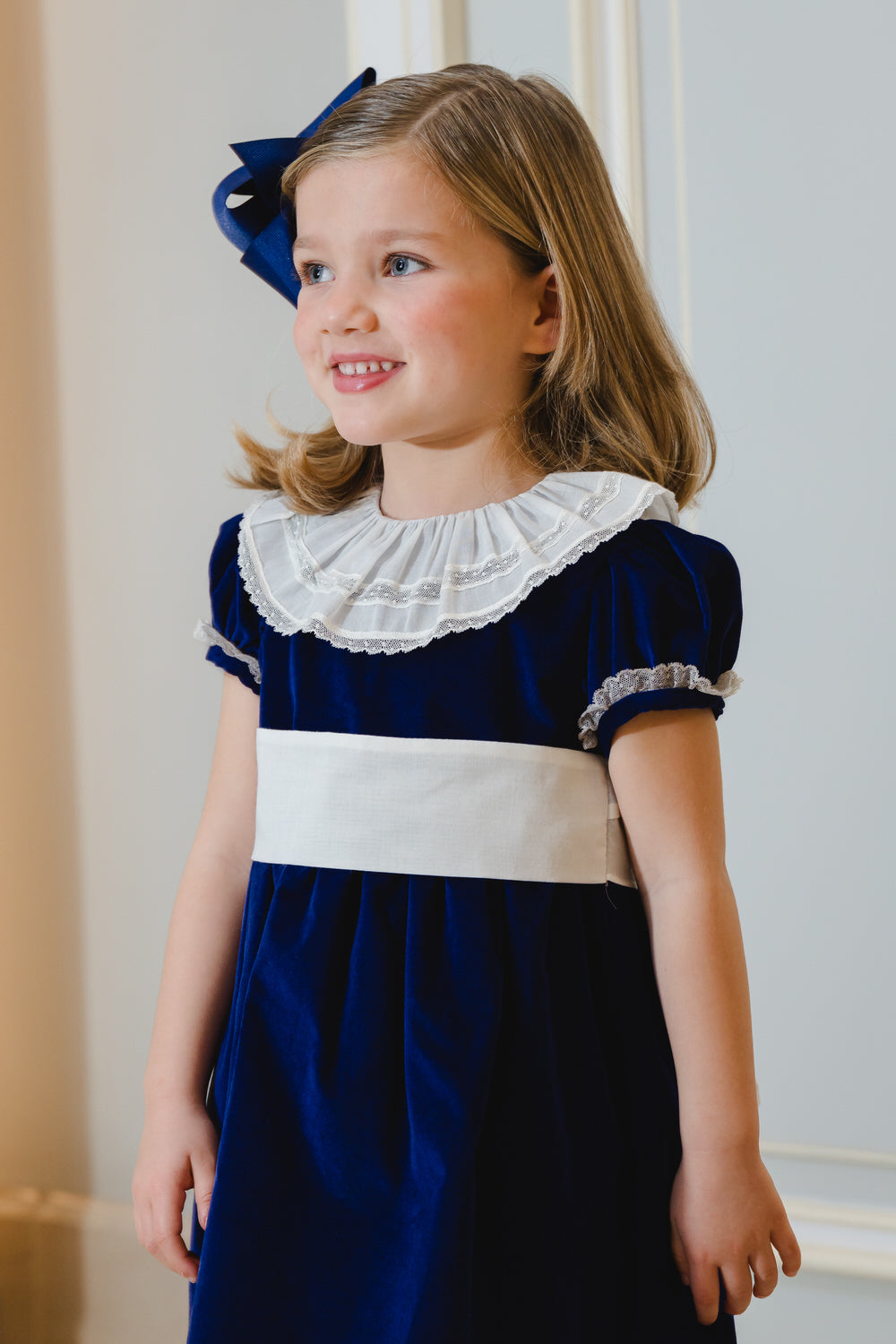 Navy Velvet Dress