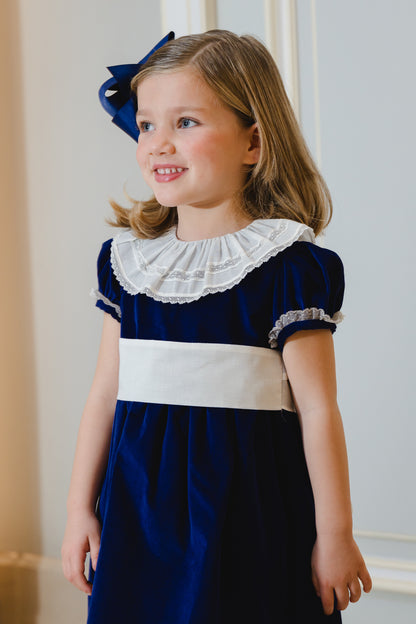 Navy Velvet Dress