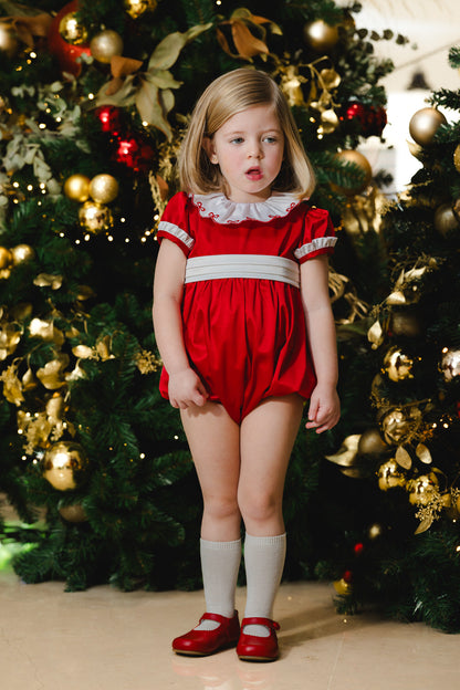Santa Baby Velvet Romper