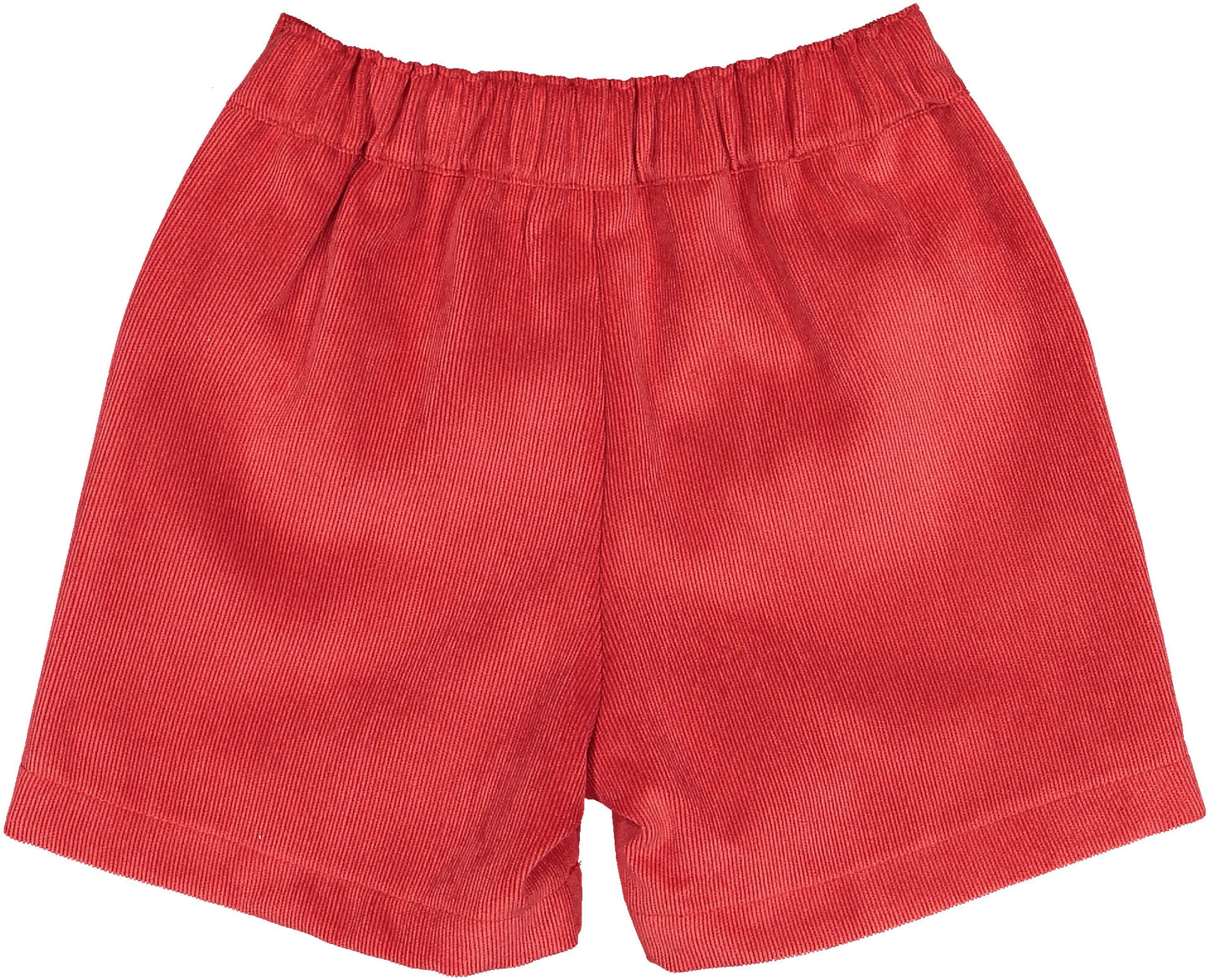 Red Corduroy Boy Shorts