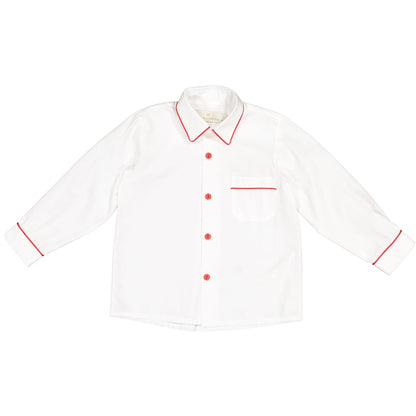 Red Trim Boy Shirt