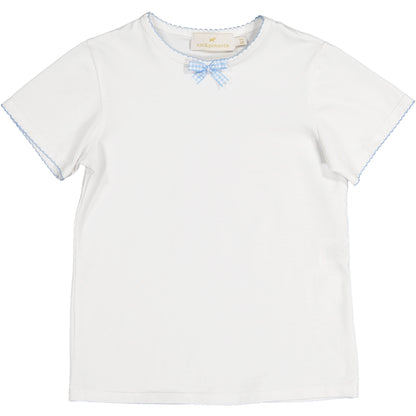 Basic Blue Bow Shirt
