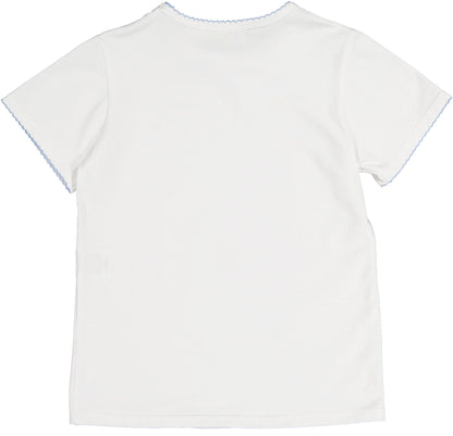 Basic Blue Bow Shirt