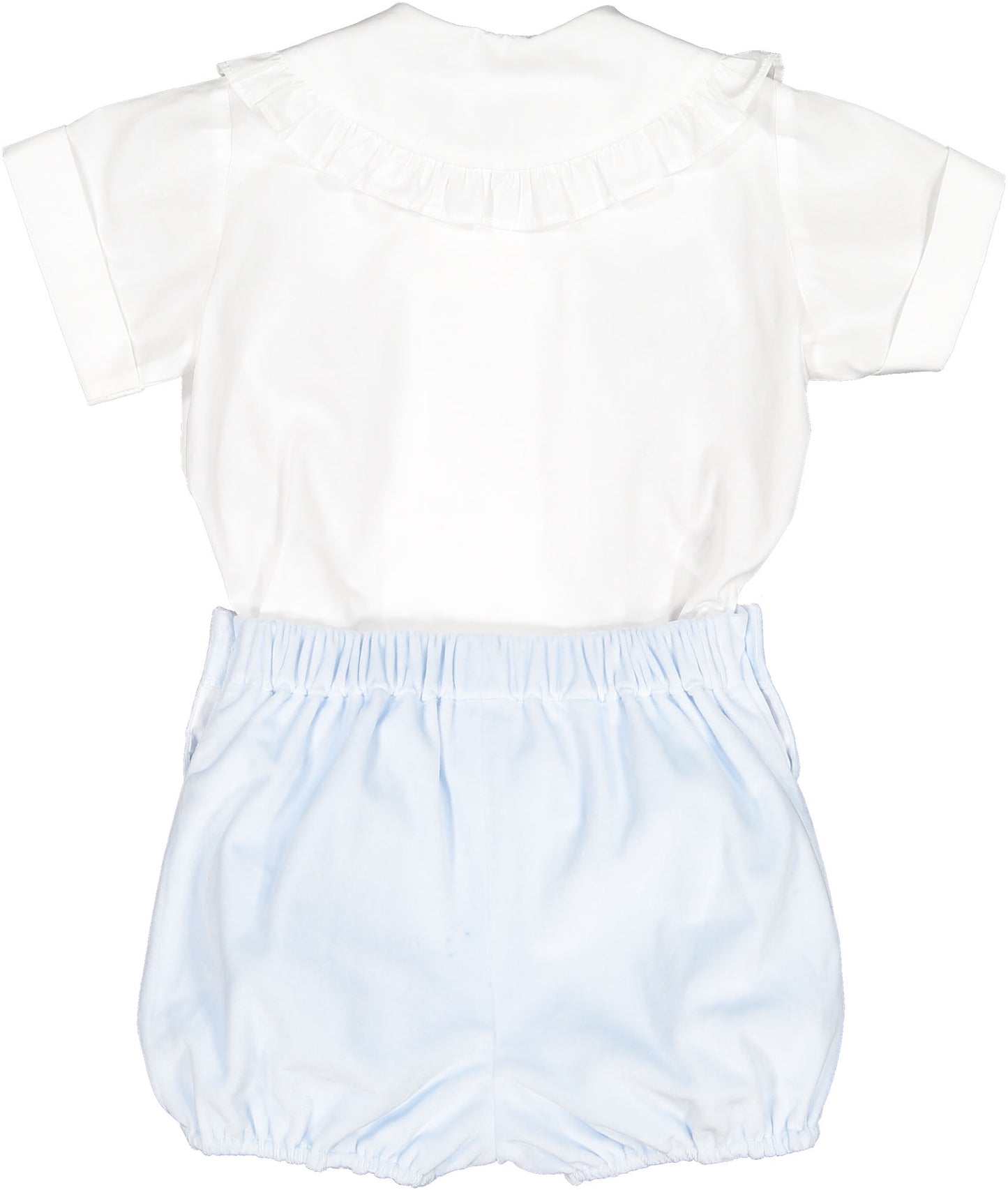 Light Blue Velvet Boy Set