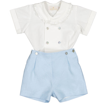 Linen Blue Boy Set